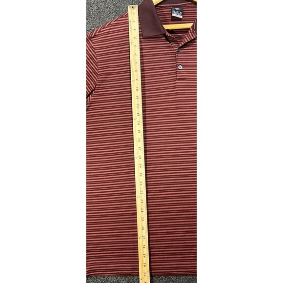 Nike‎ Golf Shirt Mens Red Striped XL Pebble Beach Short Sleeve Golf Dri-Fit UV - Picture 7 of 12